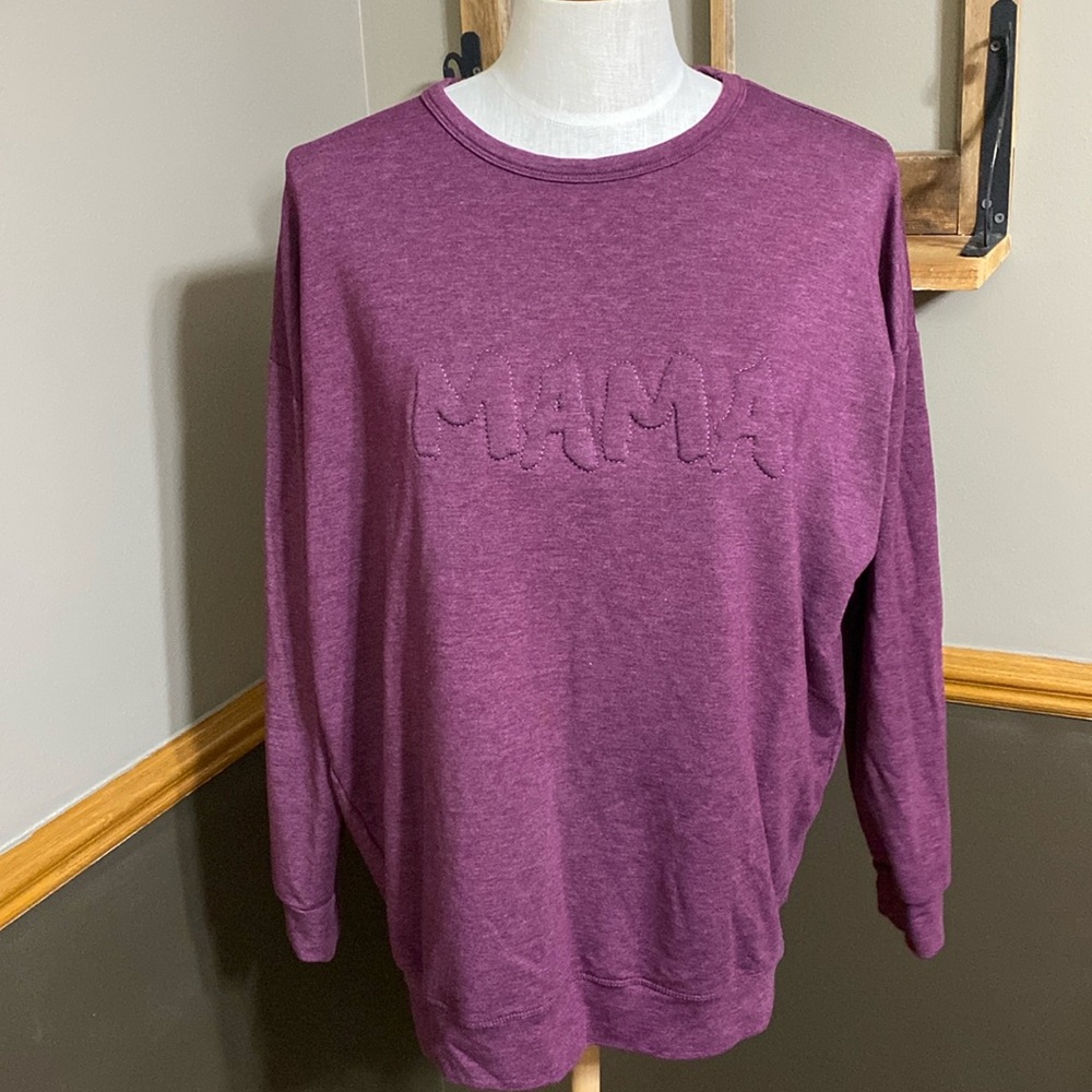 Tuff athletics maroon MAMA sweatshirt size medium